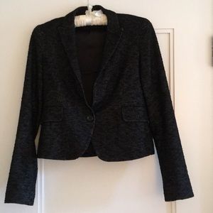 Theory black boucle jacket